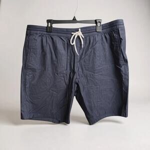 Men’s Mossimo Cotton Flat Front Drawstring Shorts M Blue